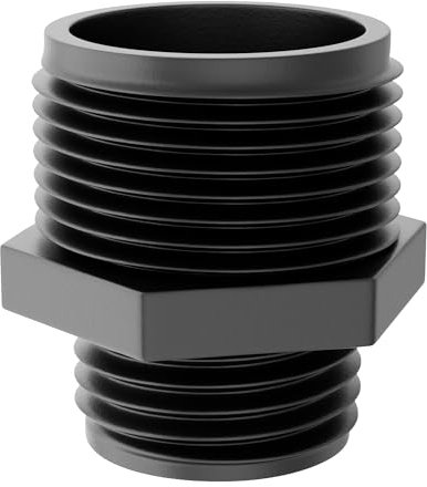 599030 Compatible with Little Giant GH-1, 1-Inch MNPT x 3/4-inch Male GHT Garden Hose Reducer/Adapter for Utility, Pond or Hydroponic Pumps with 1-inch FNPT discharge,