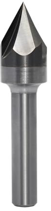 AKYLIN V Nutfräser 60 grad 8mm schaft,3 Flöten Fasenfräser Gravierfräser CNC Fräser für Oberfräse Holz Gravur