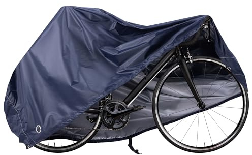 Navaris Fahrradabdeckung L Navy - Wetterfeste Fahrradgarage - 210D Polyester mit PU-Beschichtung - Fahrradschutzhülle - Fahrradgarage wetterfest für 1 Fahrrad