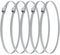 Vent Systems Ø200 mm / 8 Inch - Pack of 5 - Adjustable Galvanized Steel Worm Gear Steel Duct Clamps - Dryer Vent Clamp - Pipe Clamp for Air Ducting, Automotive - Worm Drive Hose Clamps