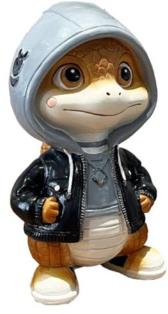 Generisch Coole Hoodie Schlange Figur, Lustige Kapuzen Schlange Statue Schreibtischdeko, Outdoor Gartenfiguren Schlange Deko, Jahr Der Schlange 2025 Deko