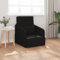 vidaXL Sofa-Bett 2-in-1 Schwarz mit ergonomischem Design – kompakte Sitzgelegenheit für Wohnzimmer und Arbeitszimmer – Indoor – vielseitiger Stuhl – modernes Einzelsofa – farbbeständig