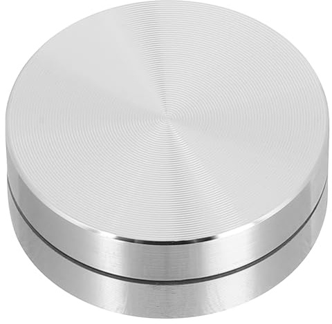 SHINEOFI Manuelle Töpferscheibe Aluminium Drehteller 1.18X1.18In Kompakt Drehbare Modellierscheibe Für Ton Keramik Kreatives Töpfern Und Handwerk