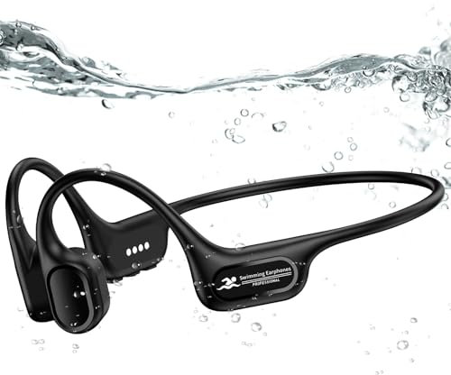 Hostena Schwimmkopfhörer IP68 Wasserdicht Knochenleitung Open Ear Kopfhörer Bluetooth5.4 mit 32GB Speicher