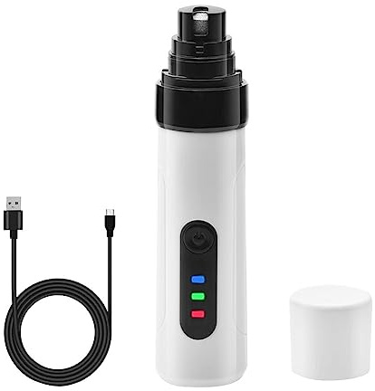 Ujjdwiurgh Electric Pet Nail Grinder USB Rechargeable Manicure Grinder Animal Multifunctional Smart Nail Trimmer Pet Supplies
