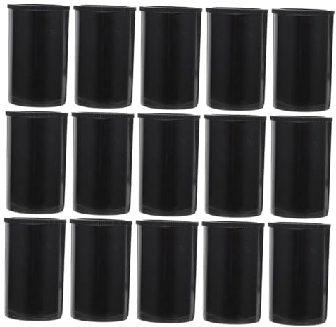 NUOBESTY 30pcs Empty Film Canisters Lids Plastic Camera Reel Storage Cases for Film Fishing Bait Small Items in Case