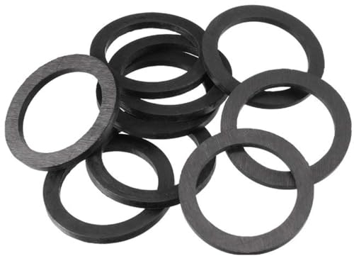 Schläfer 184710 | Guarnizioni Idrauliche Universali in Gomma per Sifone da 11/2, Altezza 3 mm, Compatibili con Lira e Rondella per Scarico Lavandino Cucina e Bagno, Confezione da 5 Pezzi