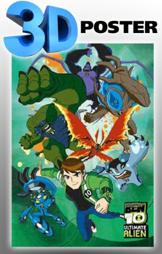 Ben 10 - Ben 10 Alien Force - 3D Poster Ben 10 - Grösse 47x67 cm