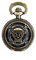 JewelryWe Steampunk Damen Herren Taschenuhr One Piece Anime Design auf Deckel Uhranhänger Quartzuhr Legierung Kettenuhr Uhr Halskette Kette 78cm Bronze Farbe