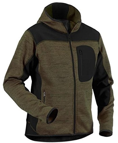 Blakläder Strickjacke mit Softshell-Verstärkungen, 1 Stück, Größe: S, militär-grün/schwarz, 493021174699S