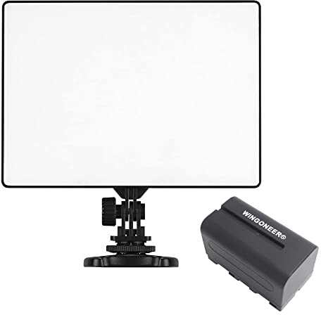 Yongnuo YN-300 Air YN300 Air Pro LED-Videoleuchte 3200K-5500K Farbtemperatur für Canon Nikon DSLR-Kamera DV und Camcorder mit WINGONEER NP-F750 Akku und Ladegerät