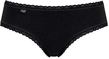 Sloggi Damen 24/7 Cotton Lace Hipster C3p Slip, Schwarz, 36 EU