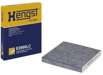 HENGST - Innenraumfilter E2990LC - Luftfilter für den Innenraum mit Aktivkohle - Filtert Staub, Pollen & Gerüche für Allergiker - Für saubere Frischluft im KFZ - Automotive Zubehör