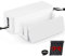 ShellKingdom Cable Management Boxes Organizer,Large Storage Holder for Desk, TV, Computer, USB Hub, System to Cover and Hide & Power Strips & Cords [Set of Two] (White)