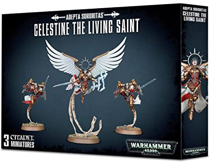 Games Workshop Warhammer 40k - Astra Ministorum Celestine The Living Saint, Black