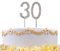 30 Silver Diamond Sparkley Cake Topper Age Year For Mans Womens Birthday Anniversary Party Decorations