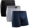 DANISH ENDURANCE Herren Boxershorts, Mehrfarbig (Schwarz, Grau, Marineblau) - 3 Pack, Gr.- XXL
