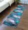 Masada Teppich, modern, zeitgenössisch, Grau / Schwarz Modern 2 Feet X 7 Feet Runner türkis