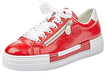 Rieker Damen N49C2 Sneaker, Rot (Flamme/Weiss/ 33 33), 35 EU
