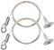 2 Pcs 1.5mm*2m Adjustable Picture Hanging Wire With Crimp Tube Hanging Disc Heavy Duty Stainless Steel Wire Rope for Picture Frames, Light/Lamp Hardware, Heavy Duty Mirrors, Holds Up to 30 KG