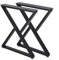 Metall-Tischbeine, 71,1 cm, Metall-Tischbeine, strapazierfähig, Z-Form, schwarze Tischbeine, DIY, industrielle Möbelbeine, 2 Stück