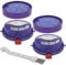 Qualtex Washable Pre motor washable filter x2 and Post Motor HEPA Allergy Filter x2 Kit Set for Dyson DC25 DC25i DC25 all floors DC25 Animal with dusting cleaning brush
