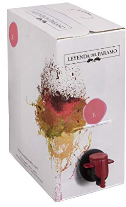 Bag in Box 3L Vino Blanco Recomendado - Leyenda del Páramo - (Equivalente a 4 Botellas de 750 ml) - Caja de vino Blanco - Con grifo para servirlo cómodamente.
