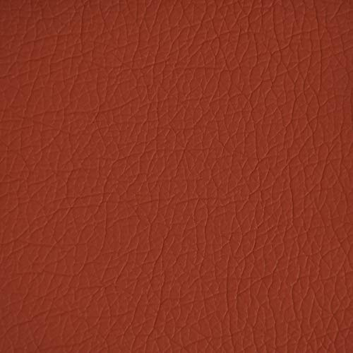 SCHÖNER LEBEN. Polsterkunstleder Bezugsstoff Polsterstoff Kunstleder Kaiman Meterware dunkel orange 145cm