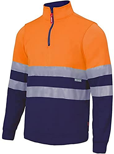 VELILLA Unisex Sudadera De Alta Visibilidad Bicolor Con Cremallera Sweatshirt