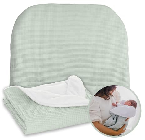 MIMUSELINA Babydecke Baumwolle - Super Warme Baby Blanket für Winter und Herbst - Kuscheldecke Baby 100% Baumwolle und Innen Warm - Baby Decke Neugeborenen 90 x 70 cm