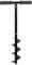 Adjustable Length Steel Spiral Manual Hand Drill Ground Digger Earth Auger Bulb Planter Fence Garden Post Holder 10cm Diameter Non-Slip Ergonomic Handle Grips
