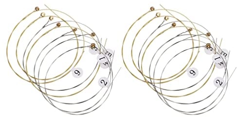 HEALLILY 19 STÜCKE LYRE String Small Harp Saiten Zubehör von 19 Saiten Ersatz Metallstring für Harfe Neue Ersatzsaiten