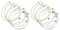 HEALLILY 19 STÜCKE LYRE String Small Harp Saiten Zubehör von 19 Saiten Ersatz Metallstring für Harfe Neue Ersatzsaiten