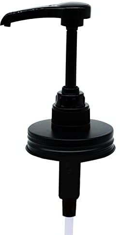 Pompe a Confiture pour Bocal Mason, Pompe Distributrice de Sirop de Café et Sauce Au Miel, Noyau de Pompe Grossier, 8CC/Pompe, Couvercles pour Bouche Normale, Étanche à Air et Aux Fuites (70 Orifices)