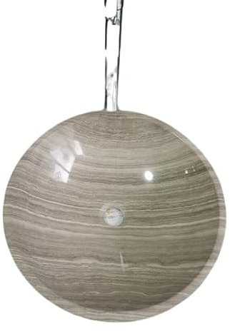 Grano de madera gris mármol piedra baño recipiente lavabo lavabo tazón