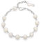 Mondo Cattolico - Rosario Bracciale Benedetto Durante l'Angelus del Papa, Bracciale Donna e Uomo con Perline in Madreperla e Piccola Croce - Ideale come regalo religioso