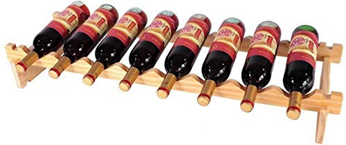 Porte-Bouteilles empilable en Bois Support de Stockage de Bouteilles de vin de Table sur Pied Décorations d'intérieur Portable Design Minimaliste Moderne pour Les Amateurs de vin