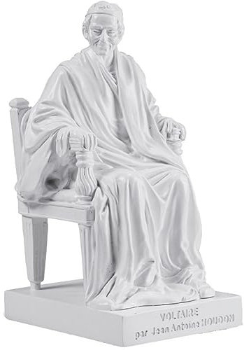 Isideco Deko Figur im Stuhl sitzender Voltaire frei nach Houdon