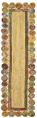 Quadratischer Teppich, 3,6 x 3,6 m, mehrfarbig, Cape Code Chindi, Baumwolle, Jute-Teppich, geometrischer Kelim-Teppich, für drinnen und draußen, Teppich, Flachgewebe, Teppiche für Schlafzimmer,
