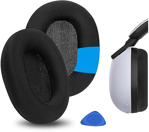 Geekria Sport Cooling-Gel Replacement Ear Pads for Sony INZONE H7 (WH-G700), INZONE H9 (WH-G900N) Headphones, Repair Parts (Black)