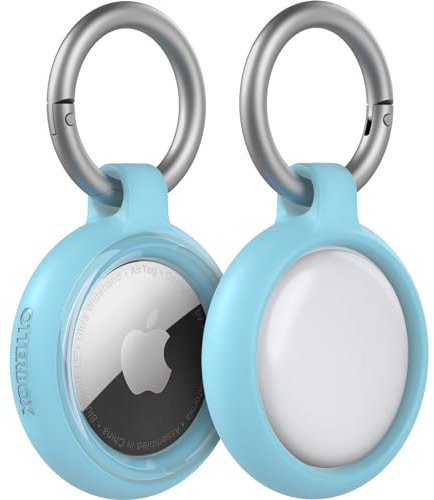 OtterBox AirTags Clear Case, antishock e cadute, protezione Ultra sottile e Rugged per Apple AirTags con moschettone, Regalia