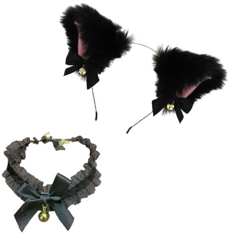 DOITOOL 1 Satz Stirnband tierhaarreifen tier ohren haaraccessoires accessoires fasching lovely kuscheltier auto zubehör glockenförmig die Klingel Haarnadel Kopfbedeckung Katze Fuchs Stoff