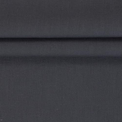 100% Leinen VENEDIG 0,5m 235g/m² Leinenstoff Sommerleinen Meterware Mittelalterstoff (Anthrazit)