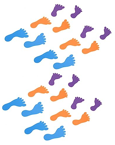 HEMOTON Pvc-fußabdruck-aufkleber für Jungen und Mädchen 15 Paar Bodenaufkleber Boho-design Kinderzimmerdekor