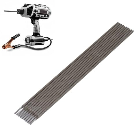 10PCS Welding Rod, Carbon Steel Stick Carbon Steel Electrode Iron Welding Rod Soldering Rods for Portable Electric Welder for Galvanized Sheet Metal, Auto Bodies