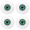 PATIKIL 30mm Safety Eyes,2 Pair Realistic Acrylic Eyes Plastic Half Eyeballs for Masks Halloween Props Art Craft, Green