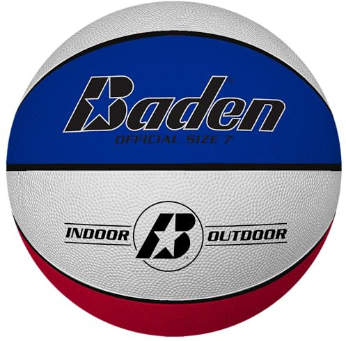 Baden Basic Basketball - klassischer Gummibasketball für Training, Schule und Freizeit - langlebiger Basketball für Kinder und Erwachsene - für Starter und Fortgeschrittene, 7