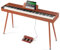 VEVOR Pianoforte Digitale con 88 Tasti Completamente Pesati, Set Tastiera Elettrica Portatile con Altoparlanti, Supporto per Pianoforte Elettrico 4 Gambe con Cuffie, Bluetooth, USB, MIDI, Marrone