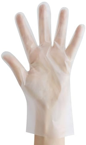 FRANZ MENSCH 2000 Stück Hygostar TPE-Handschuhe Allfood Thermosoft, Karton, transparent, 8/M, L: 25cm, Einmalhandschuhe, Medizinischhandschuhe, Gummihandschuhe