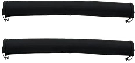 Dachgepäckträger 2 X Universelle Weiche Dachträger-Abdeckungen Für Auto Surfbrett Kajak Gepäck Leitern Surfbretter Kanu Dachträger Schwarz Gepackträger